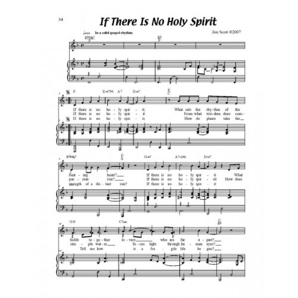 If There is No Holy Spirit Solo Sheet