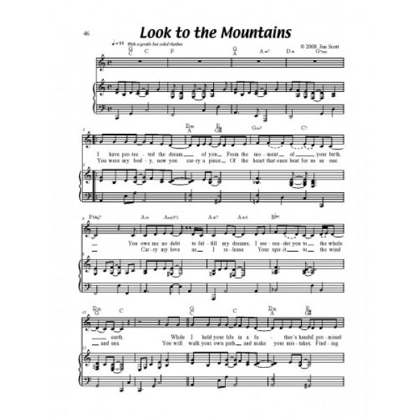 Look to the Mountains Solo Sheet