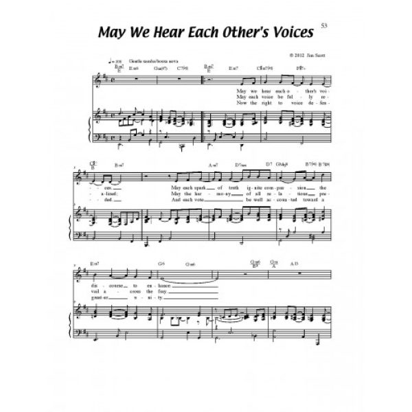 May We Hear Each Other's Voices Solo Sheet