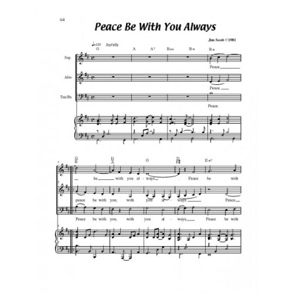 Peace Be With You Always Solo Sheet
