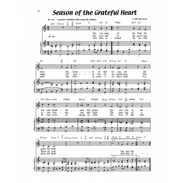 Season of the Grateful Heart Solo Sheet