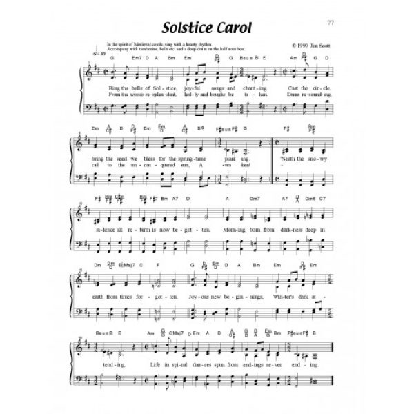 Solstice Carol Solo Sheet