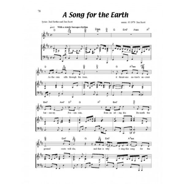 Song for the Earth, A Solo Sheet