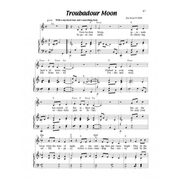 Troubadour Moon Solo Sheet