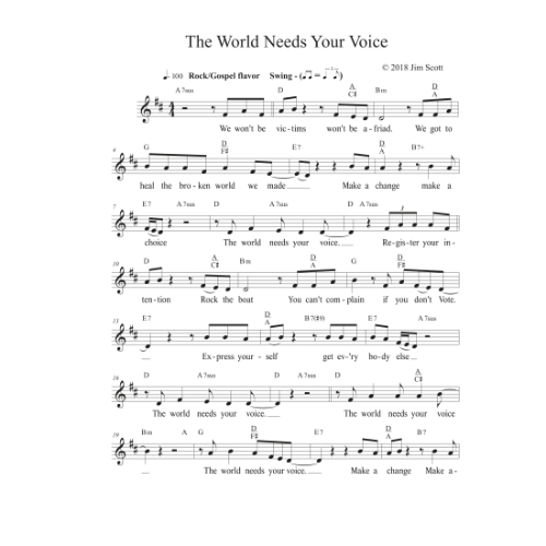The World Needs Your Voice 1.20 - Score-1